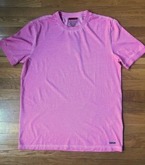 HUGO BOSS DAUBER Regular Fit PINK Stretch Cotton mens T-shirt MEDIUM