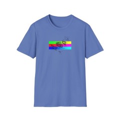 DSLR Camera Diagram Color Bar T-Shirt | RGB – CMYK Graphic Tee