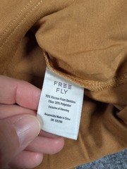 Free Fly Bamboo Lighweight Hoodie Mens 2XL Ochre Brown Sun UPF 30+ NWT