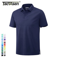 Mens Polo Shirt Short Sleeve Breathable Sports T-Shirt Summer Casual Top