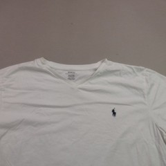 Polo Ralph Lauren Shirt Mens 2XL Short Sleeve V Neck Casual Outdoors White