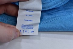 Port & Company Core Cotton Adult Blank Plain Aquatic Blue T-shirts Small 8 Pack