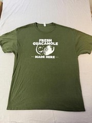 Del Taco Employee T-shirt Fresh Guacamole Guac Your World XL