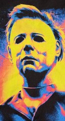 Halloween Michael Myers T-Shirt Sz 3XL Scary Movie Costume Horror Knife Mask Tee