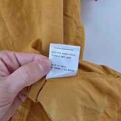 Pact 100% Organic Cotton Mustard Yellow T-Shirt Tee Shirt Men’s XXL