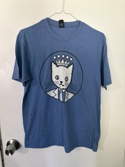 Men’s District Made Small Brand Crowned Cat Design T-Shirt
