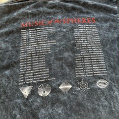 Coldplay Music of the Spheres World Tour Alien Radio Acid Wash T-Shirt