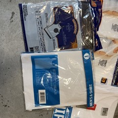 Lot Of 5 XL Pcs Blk/white Mix A Shirt/ Tang Top Special,Individually Wrapped.