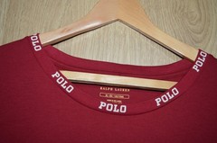 Polo Ralph Lauren Long Sleeve Extra Large XL Designer Logo Collar Polo Burgundy