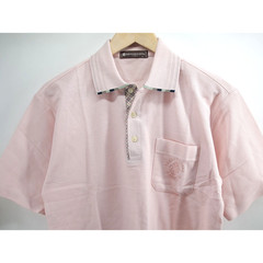Vintage MARIO GIOVANNI Italy Short Sleeve Polo T-Shirt Pink M Made in Japan Rare