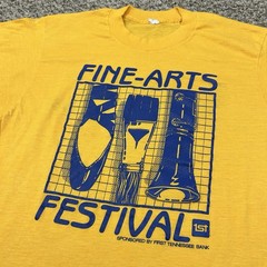 Vintage 80s 1981 Fine Art Festival Memphis Tennessee 50/50 Fit Mens Medium/Large