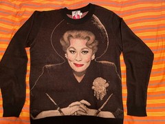 Mommie Dearest Boardroom Face Sweater Cotton / Poly Blend Camp Faye Dunaway