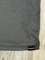 Hurley Icon Hybrid UPF 50 Short Sleeve Performance Tee Grey Mens Size Medium NEW