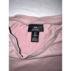 H&M T-Shirt Mens Medium Mauve Pink Regular Fit Cotton Crew Neck