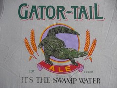 Vintage 1980’s Gator-Tail Ale Beer T-Shirt ” It’s The Swamp Water “