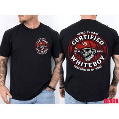 CERTIFIED WHITEBOY Street Skull 2 Sided T-Shirt Menswear Streetwear