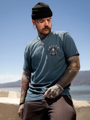 Sullen Men’s Sea Spoils Short Sleeve Premium T-shirt Tattoo Style Mermaid Tee