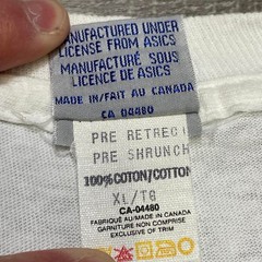 Vintage Asics CIQC Country 600 Graphic Tee Single Stitch White T-Shirt XL