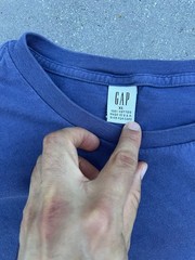 Vintage 90s GAP Retro Navy Blue Single Stitch Mens XL USA Tee