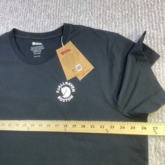 Fjallraven Kanken T-shirt Boston Black Organic Cotton Tee Unisex Size XXL NWT