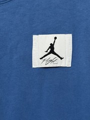 Jordan Flight Essentials Oversized Fit Men’s Blue Cotton Crew Neck T-Shirt S