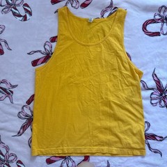 Men’s Los Angeles apparel yellow muscle tank top M