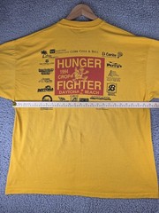 VINTAGE Halifax CROP Walk Shirt Mens 2XL Yellow 1994 Daytona Beach Charity 90s
