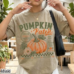 Retro Pumpkin Patch Shirt Vintage Autumn Harvest Season Cozy Fall Unisex Tee