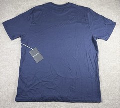 Kenneth Cole Shirt Men’s 1X Blue Short Sleeve Cotton Tee NEW Logos Spell out