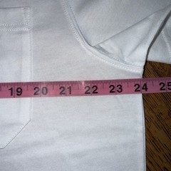 Duluth Trading Co. Men’s 40 Grit L Standard Fit Untucked Length White T-Shirt