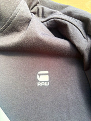 G-Star Raw Mens T-Shirt XL Black Cotton Jersey Short Sleeve Crew Neck Logo