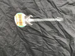 Jagermeister – Guitar Logo T-Shirt – SZ Large 42-44 Hanes VTG NOS Black 🔥