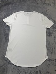 Cuts Clothing Elongated Henley T-Shirt Men’s XXl White