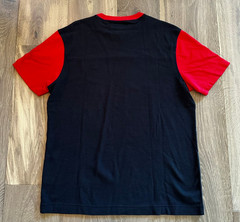 Tommy Hilfiger Men’s Small Ribbed Embroidered Logo Pullover Red and Blue