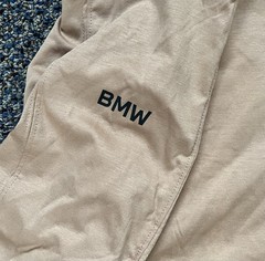 BMW Fasterpiece Men’s Long Sleeve Beige Padded Shoulder Lightweight Shirt