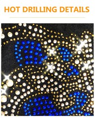 New Fashion Trend Horse Hot Drilling Rhinestones Summer Luxury Men T-Shirt