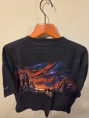 Vintage 90s Nature AOP Shirt Arizona Desert XL Black Sunset Single Stitch Tee