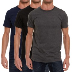 SOCKS’NBULK 60 Pack of Bulk Mens Cotton Crew Tshirts, Assorted Sleeve Tee Shirts