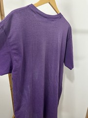 VTG 90s Paper Thin Plum Purple Burnout Worn Blank Bold T-Shirt Size XL