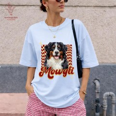 Custom Pet Portrait Photo Comfort Tee Personalized Dog Cat Lover Shirt