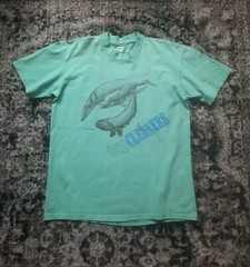 Vintage Single Stitch T-Shirt with Humpback Whales by OCD Cleaners x Bodega
