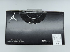 NEW 2 PACK NIKE JORDAN FLIGHT MENS COTTON STRETCH CREW NECK UNDERSHIRT MEDIUM WH