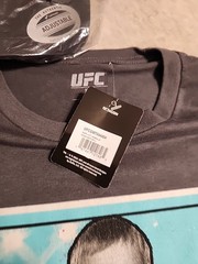 NWT LOT of UFC T Shirt & Hat Strapback Hasbulla VS Everybody Men L 100% Cotton