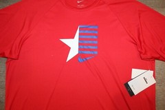 NWT NIKE MEN’S HYDROGUARD Swim T-Shirt USA RED WHITE BLUE M L XL XXL