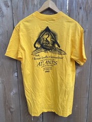 Vintage 90s Fiesta Island Sand Castle Carving T Shirt SZ M San Diego Atlantis