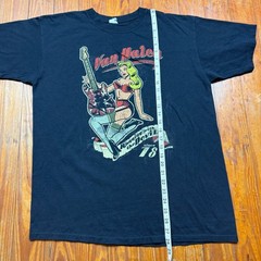 Van Halen Shirt Mens Size Large Black Running With The Devil Tour 2008