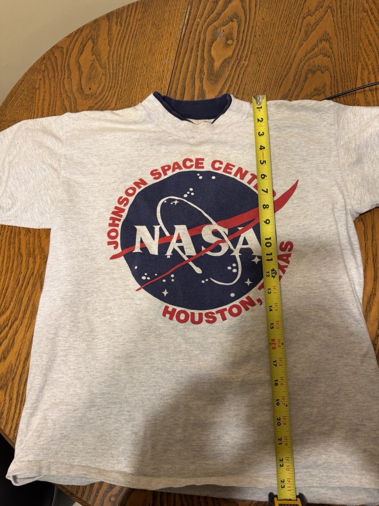 Vintage Johnson Space Center NASA Houston Texas Space Shuttle Gray Measured