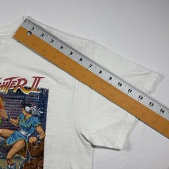 Street Fighter II Graphic T-Shirt White Retro Gaming 1991 Men’s M Double Sided