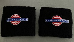 2 Vintage Retro Angels and Airwaves Wristbands Sweat Bands.