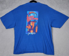 PLANET HOLLYWOOD T-Shirt Mens XL Blue Praha Prague Czech Republic VINTAGE